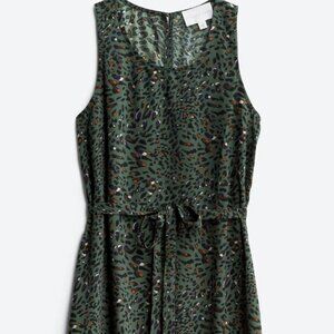 French Grey Kendra Tie Waist Dress